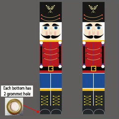 Nutcracker Christmas Decorations Outdoor Xmas Decor Life Size Soldier Model