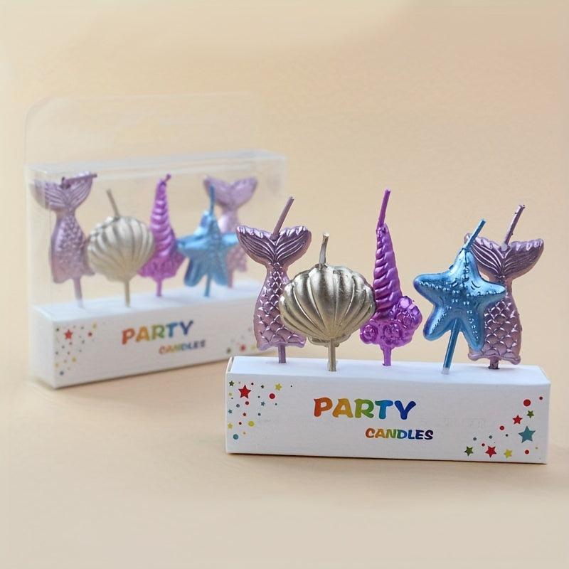 Mermaid Ocean Theme Birthday Candle Set