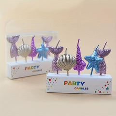 Mermaid Ocean Theme Birthday Candle Set