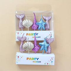 Mermaid Ocean Theme Birthday Candle Set