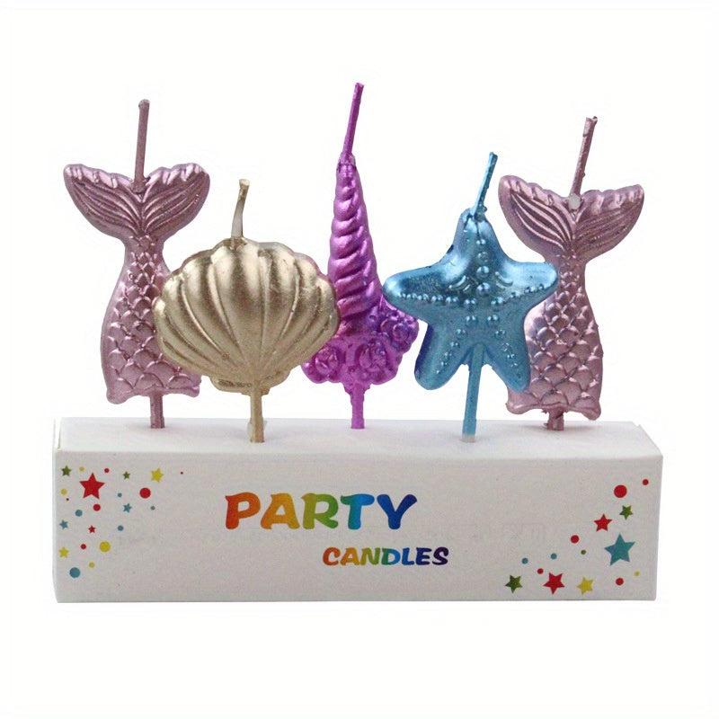 Mermaid Ocean Theme Birthday Candle Set