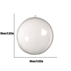 10pcs Transparent Plastic Christmas Ball for Decoration