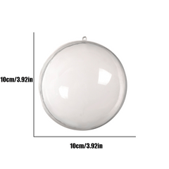 10pcs Transparent Plastic Christmas Ball for Decoration