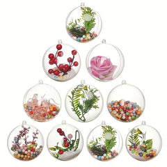 10pcs Transparent Plastic Christmas Ball for Decoration