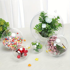 10pcs Transparent Plastic Christmas Ball for Decoration