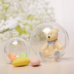 10pcs Transparent Plastic Christmas Ball for Decoration