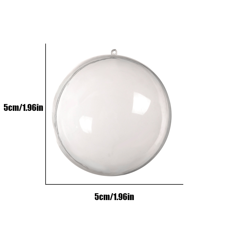 10pcs Transparent Plastic Christmas Ball for Decoration