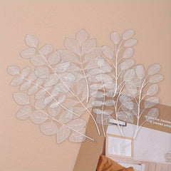10 Sheets Plant Leaf Veins Hand Account Decoration Stickers