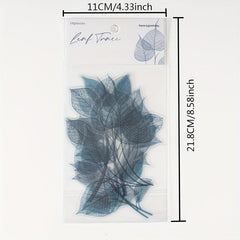 10 Sheets Plant Leaf Veins Hand Account Decoration Stickers
