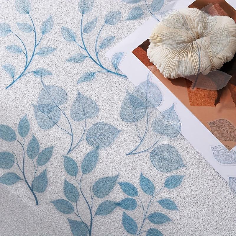 10 Sheets Plant Leaf Veins Hand Account Decoration Stickers
