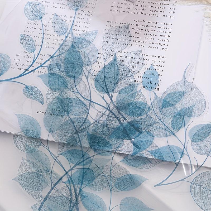 10 Sheets Plant Leaf Veins Hand Account Decoration Stickers