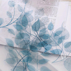 10 Sheets Plant Leaf Veins Hand Account Decoration Stickers