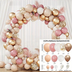112pcs Blush Pink Balloons Garland Kit for Party Decor
