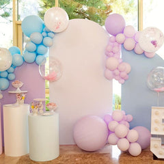 Pastel Macaron Rainbow Balloon Arch Kit for Wedding and Party Decor