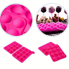 Silicone Lollipop Mold for Cake Pops Hard Candy Chocolate Cookies