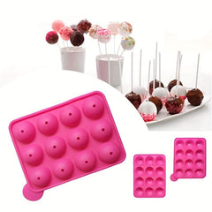 Silicone Lollipop Mold for Cake Pops Hard Candy Chocolate Cookies