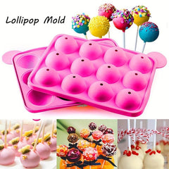 Silicone Lollipop Mold for Cake Pops Hard Candy Chocolate Cookies