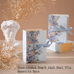 5pcs Book Shape Candy Boxes Paper Bags Wedding Birthday Party Decor