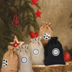 Christmas Advent Calendar 24 Days Countdown Bags Set