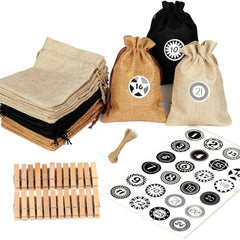 Christmas Advent Calendar 24 Days Countdown Bags Set