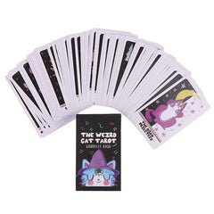Weird Cat Tarot Cards - Fun Tarot Oracle Deck for Beginners