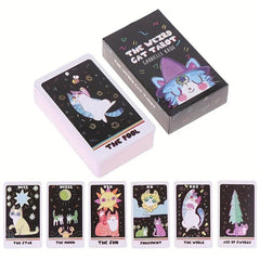 Weird Cat Tarot Cards - Fun Tarot Oracle Deck for Beginners