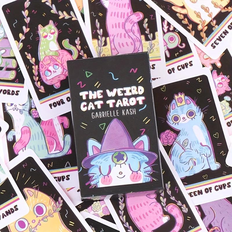 Weird Cat Tarot Cards - Fun Tarot Oracle Deck for Beginners