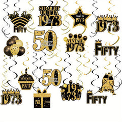 Happy Birthday Pendant Set Spiral Balloon Decoration