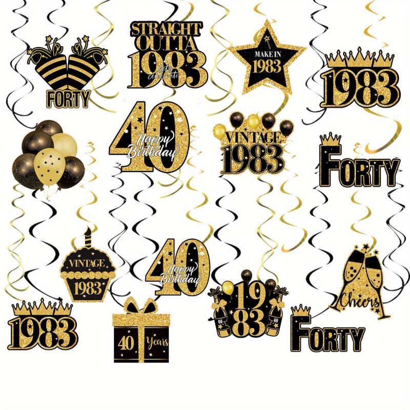Happy Birthday Pendant Set Spiral Balloon Decoration