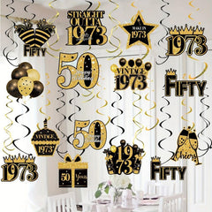 Happy Birthday Pendant Set Spiral Balloon Decoration