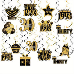 Happy Birthday Pendant Set Spiral Balloon Decoration