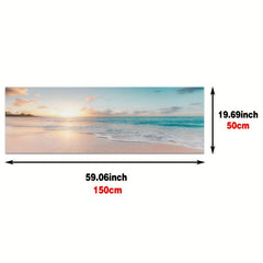 Wave Beach Sunset Canvas Poster Modern Wall Painting