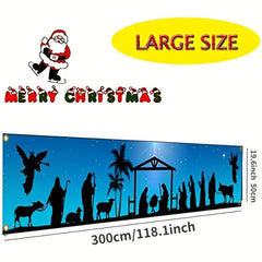 Holy Nativity Christmas Yard Signs - Large Xmas Yard Sign