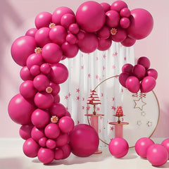 50pcs Hot Pink Rose Balloons 12 7 Cm Matte Balloons