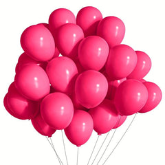 50pcs Hot Pink Rose Balloons 12 7 Cm Matte Balloons