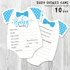 10pcs Baby Shower Game Cards Predictions & Advice Baby Shower Decorations
