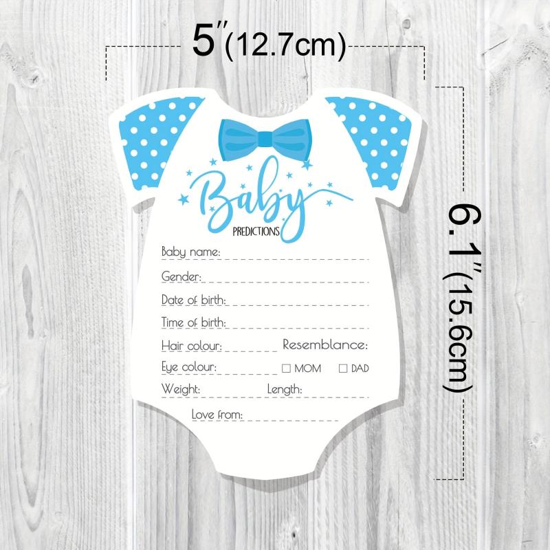 10pcs Baby Shower Game Cards Predictions & Advice Baby Shower Decorations