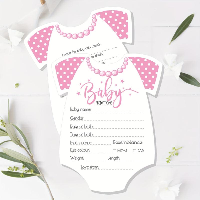 10pcs Baby Shower Game Cards Predictions & Advice Baby Shower Decorations