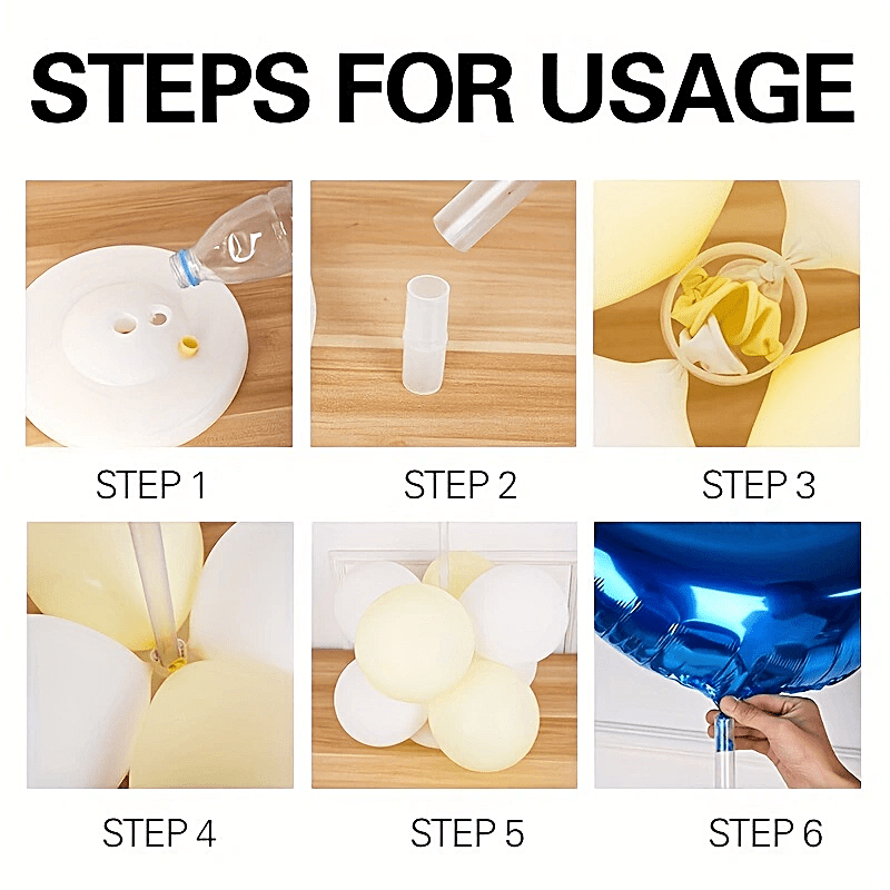 2 Pack Balloon Column Arch Kit for Wedding and Party