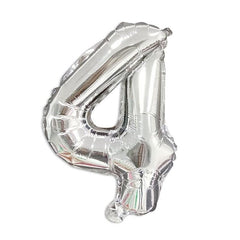 16 Silver Number Balloon Holiday Decoration Home Party Balloon