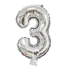 16 Silver Number Balloon Holiday Decoration Home Party Balloon