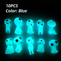 10pcs Luminous Tree Spirits Micro Landscape Figure Ornament