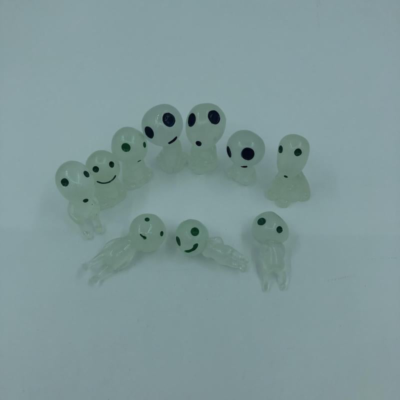 10pcs Luminous Tree Spirits Micro Landscape Figure Ornament