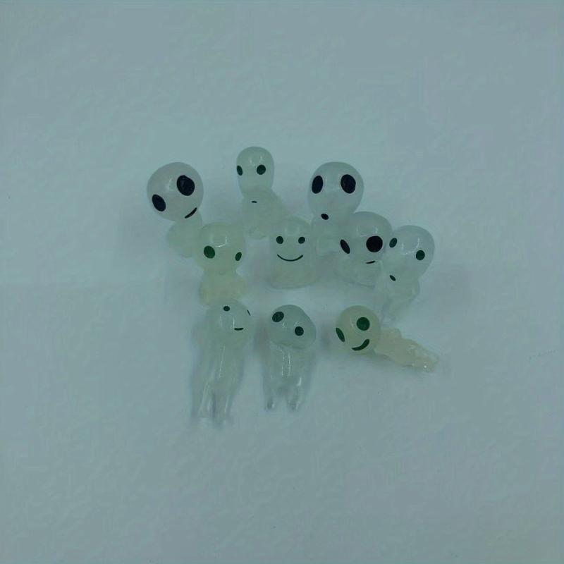 10pcs Luminous Tree Spirits Micro Landscape Figure Ornament