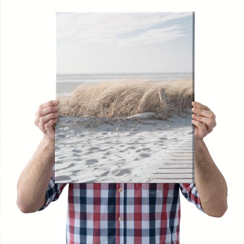3pcs Framed Coastal Beach Canvas Art 30x39 - Office Wall Decor