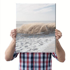 3pcs Framed Coastal Beach Canvas Art 30x39 - Office Wall Decor