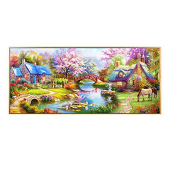 DIY Floral Garden House Diamond Painting Kit
