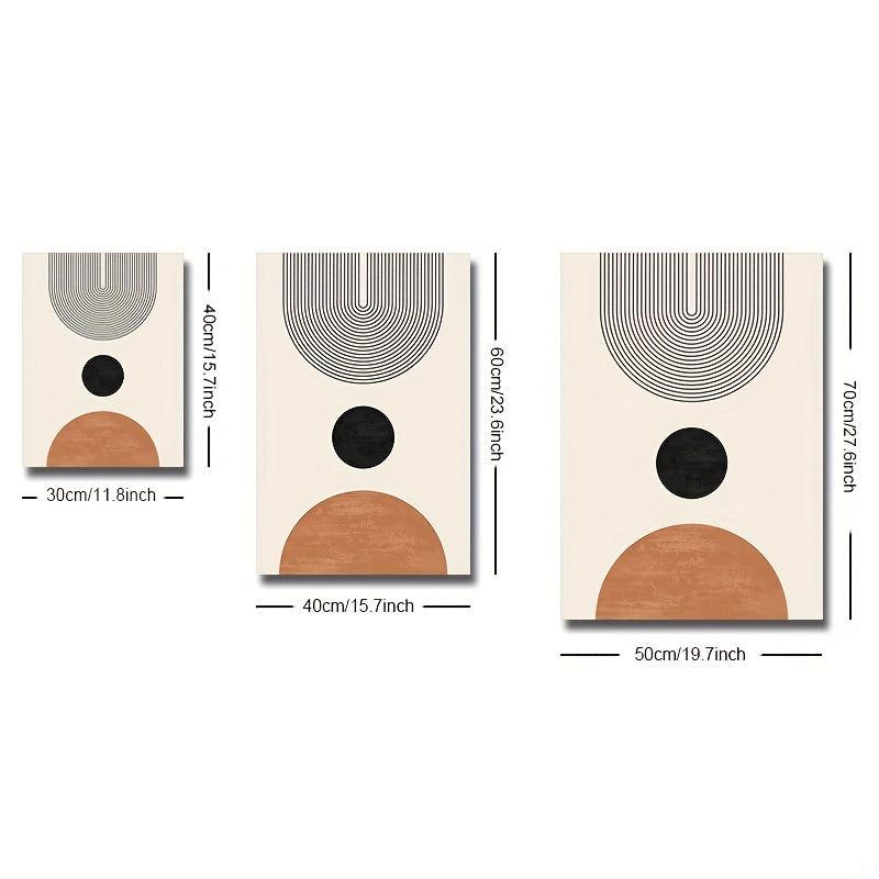 Sunshine Geometry Graphic Arch Wall Poster for Living Room Bedroom Office Decor