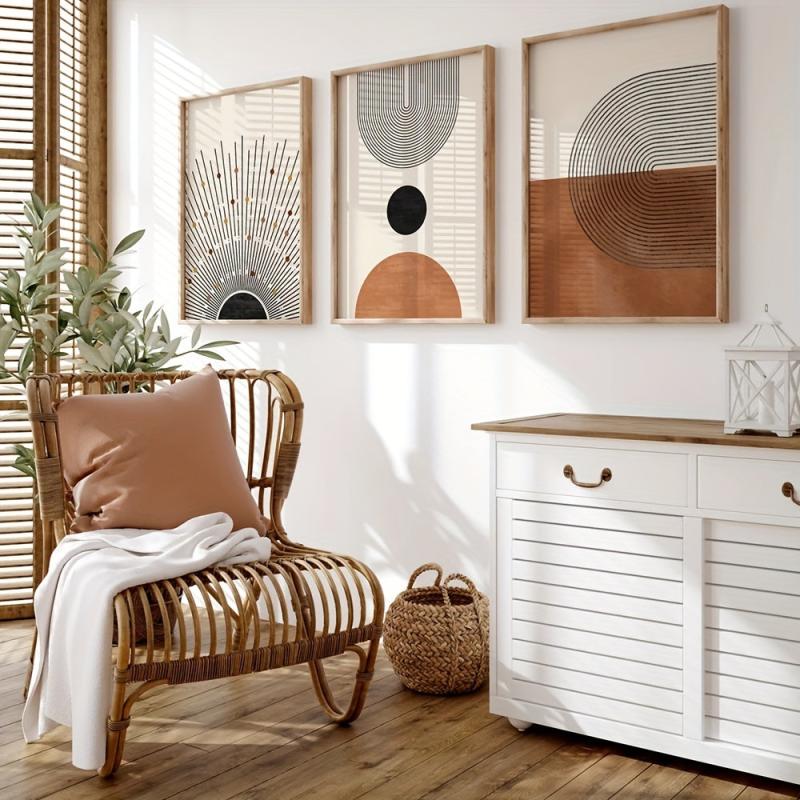 Sunshine Geometry Graphic Arch Wall Poster for Living Room Bedroom Office Decor