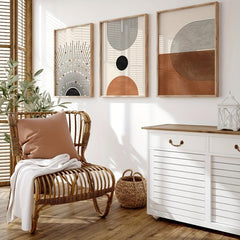 Sunshine Geometry Graphic Arch Wall Poster for Living Room Bedroom Office Decor